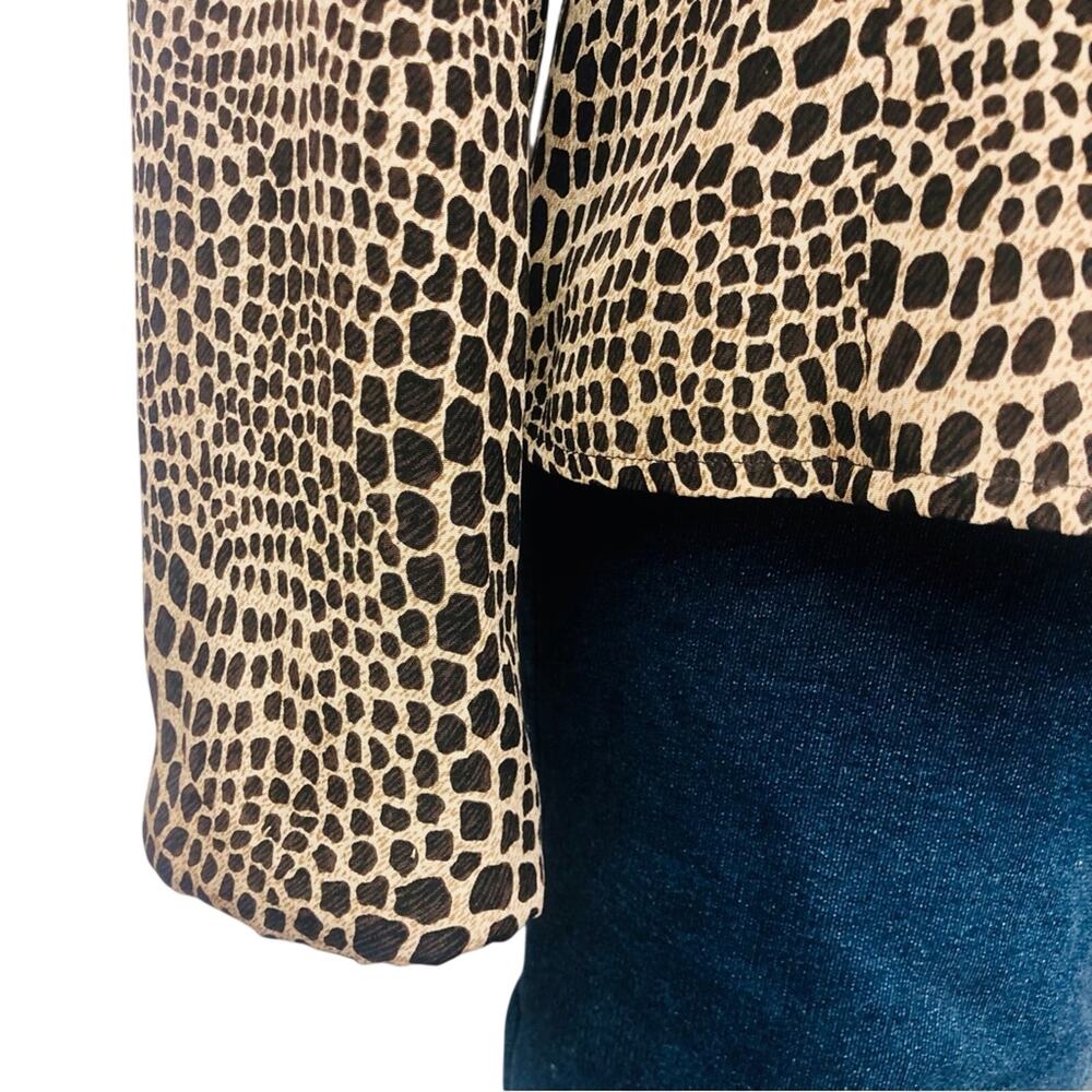 Allison Taylor Animal Print Silk Jacket - Picture 8 of 16